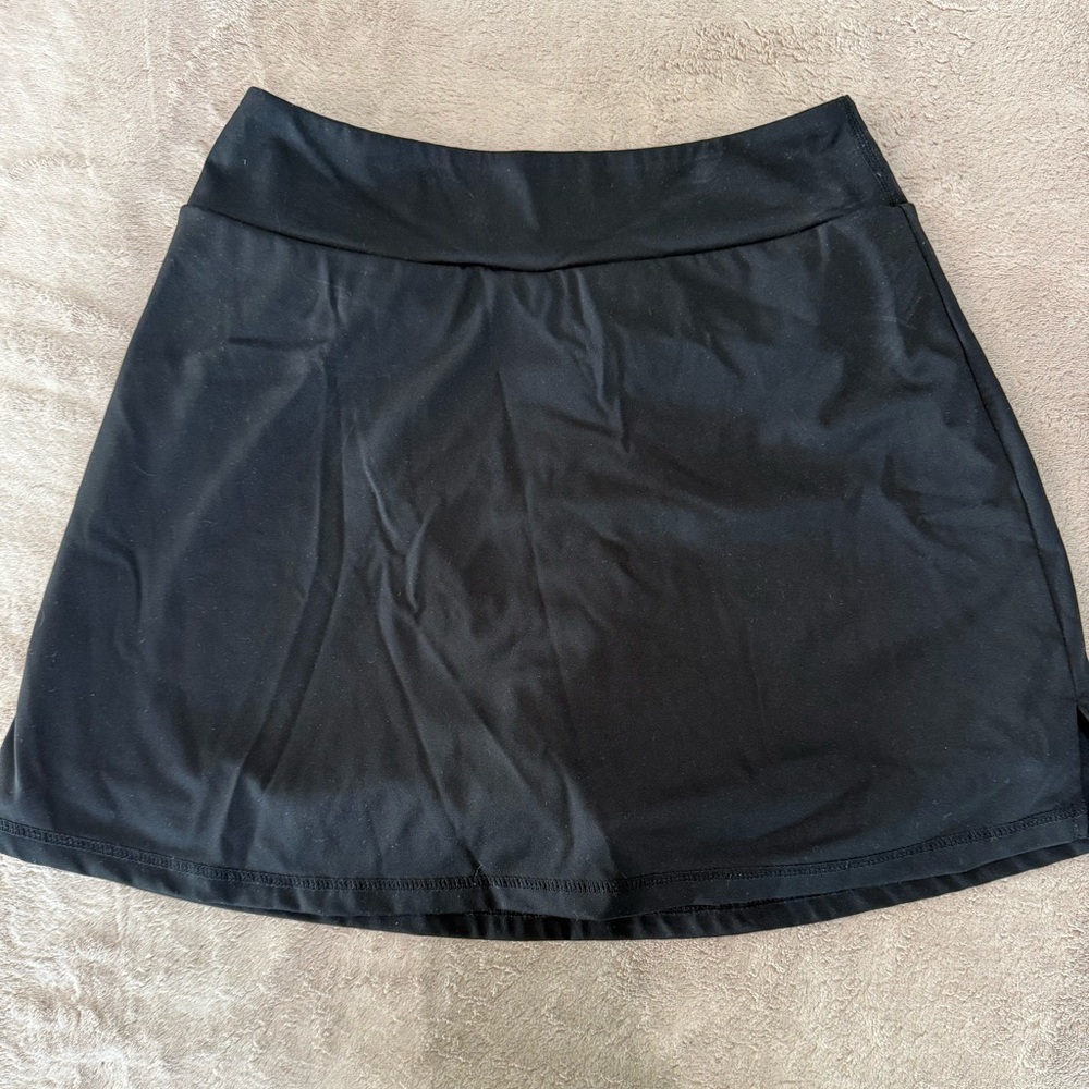 Black Women's Workout Skort